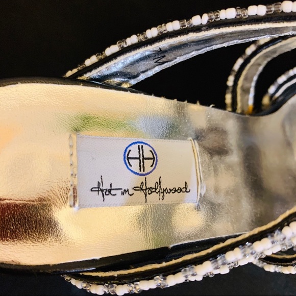 SLIP ON PEEP TOE HEELS - Picture 4 of 8